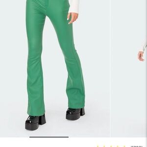 Edikted Green Boot Cut Pants